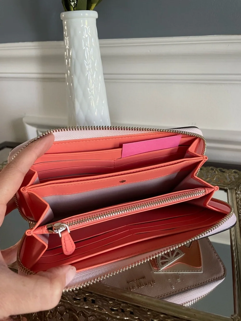 Kate Spade Tini Grapefruit Embellished Continental Novelty Wallet- New - Picture 7 of 9